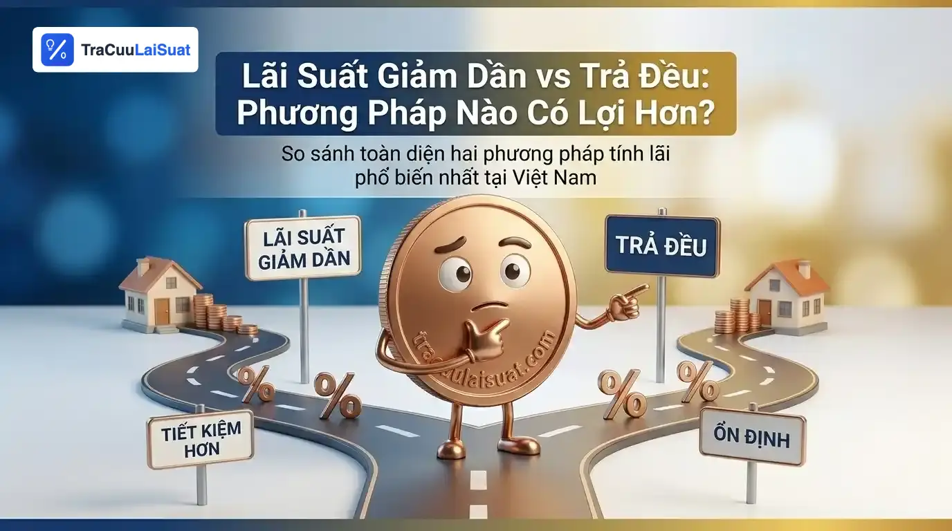 Lãi Suất Giảm Dần vs Trả Đều: Phương Pháp Nào Có Lợi Hơn?