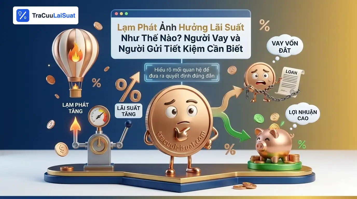 Lạm Phát Ảnh Hưởng Lãi Suất Như Thế Nào? Người Vay và Người Gửi Tiết Kiệm Cần Biết