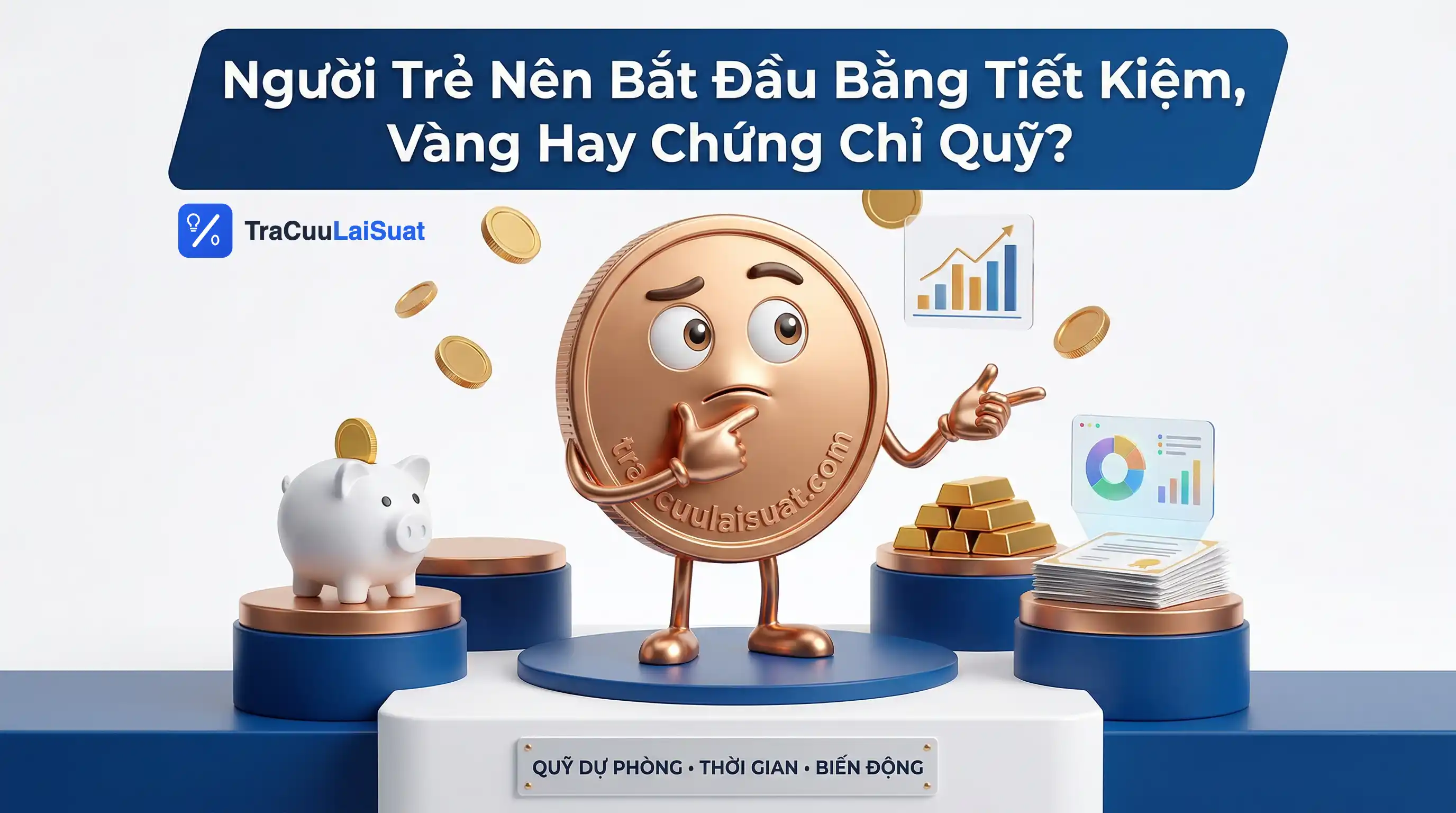 Người trẻ so sánh giữa tiết kiệm, vàng và chứng chỉ quỹ trước khi bắt đầu đầu tư