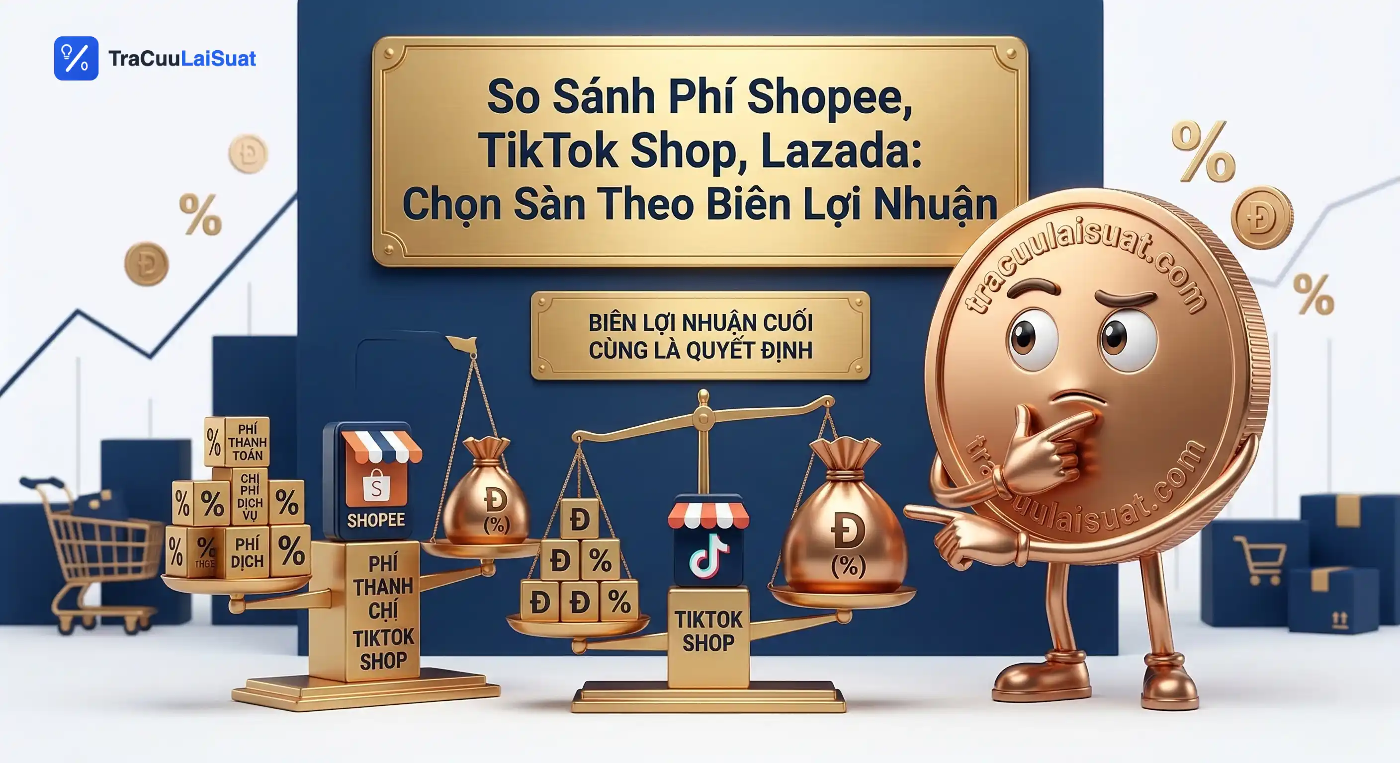 So Sánh Phí Shopee, TikTok Shop, Lazada: Chọn Sàn Theo Biên Lợi Nhuận