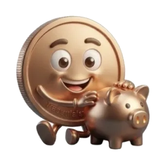 Tính lãi gửi tiết kiệm Mr. Coin mascot